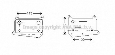 AVA QUALITY COOLING ms3318 -  масляный радиатор, двигательное масло
